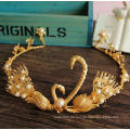 24k Gold Crown und Tiara Chinesische Traditionelle Krone China Frauen Weeding Tiara